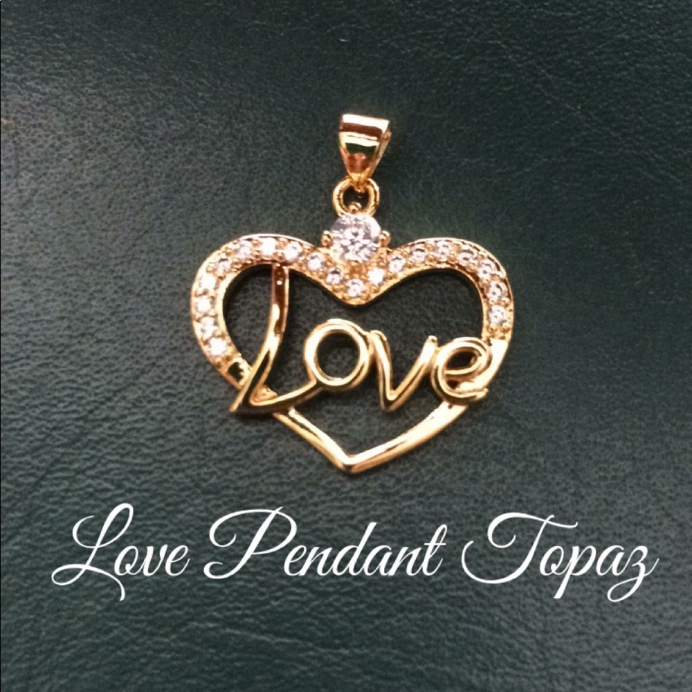 🆕18K Yellow Gold Filled Love Pendant⭐️